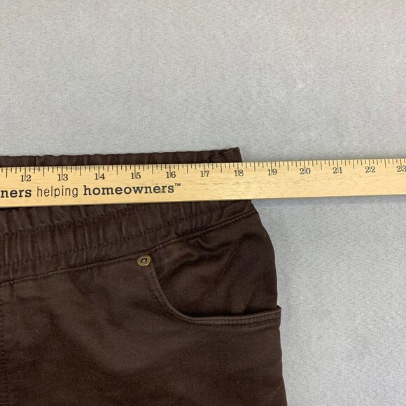 Zara Mens Pants Large Brown Cargo Soft Denim Jogging Fit Tapered Outdoor 30" - Picture 7 of 16